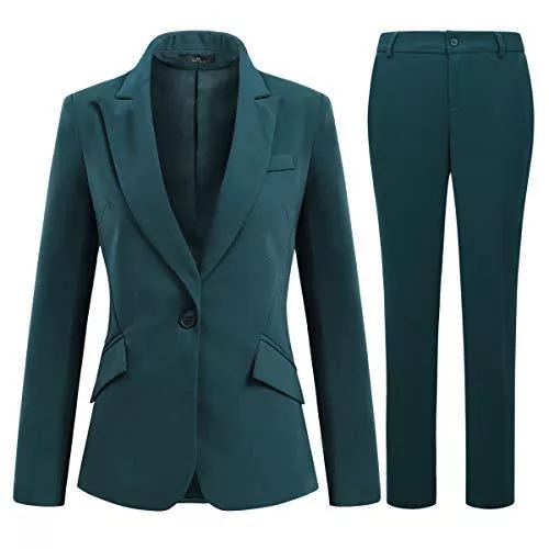 YYNUDA Kostüme YYNUDA Hosenanzug Damen Business Outfit Slim Fit Blazer Elegant mit Anzughose/Rock für Frühling Sommer