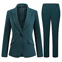 YYNUDA Kostüme YYNUDA Hosenanzug Damen Business Outfit Slim Fit Blazer Elegant mit Anzughose/Rock für Frühling Sommer