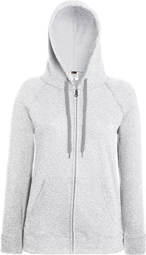 Fruit of the Loom Kapuzenpullover Fruit of the Loom 62150 Womens Ladies Lady-Fit Lightweight Hooded Sweat Jacket