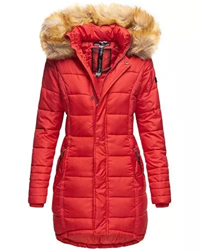 Navahoo Mäntel Navahoo Papaya Damen Winter Jacke Steppjacke Mantel Parka gesteppt warm B374