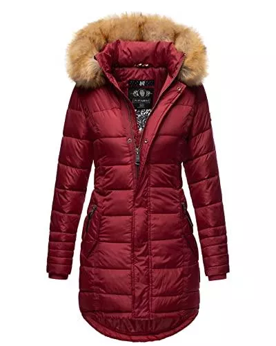 Navahoo Mäntel Navahoo Papaya Damen Winter Jacke Steppjacke Mantel Parka gesteppt warm B374