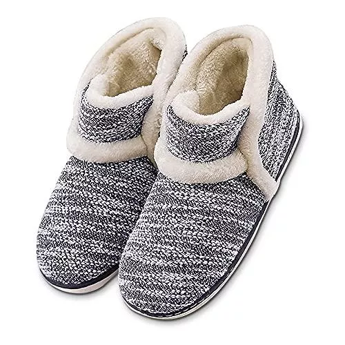 Hausschuhe Garatia Damen Retro Wärmeschuhe Solid Hausschuhe Boot Slippers