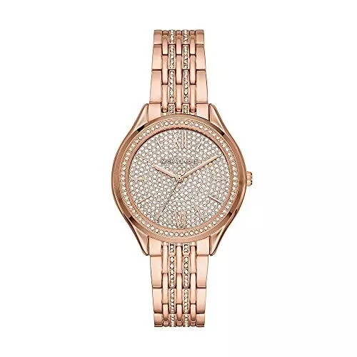 Michael Kors Uhren Michael Kors Damenuhr MINDY, 36 mm Gehäusegröße, Dreizeigerwerk, Edelstahlarmband