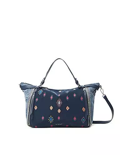 Desigual Taschen & Rucksäcke Desigual Womens BOLS_July TRIBU LIB Hand Bag, Blue, One Size