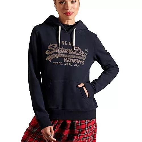 Superdry Kapuzenpullover Superdry Damen Vl Boho Sparkle Hood Bb Hooded Sweatshirt