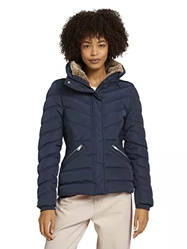 TOM TAILOR Jacken TOM TAILOR Damen Stehkragen Pufferjacke mit recyceltem Polyester
