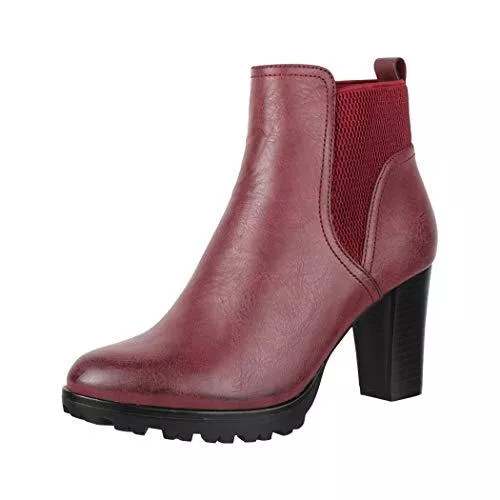 Elara Stiefel Elara Damen Stiefeletten Ankle Boots Chunkyrayan