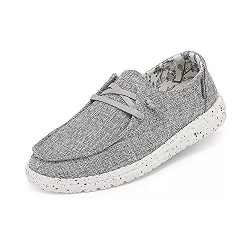 Hey Dude Flache Schuhe Hey Dude Damen Wendy Leinen Eisengrau 39 EU