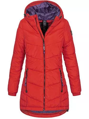 Sublevel Mäntel Sublevel Damen Jacke Steppmantel LSL-412 mit gefütterter Kapuze