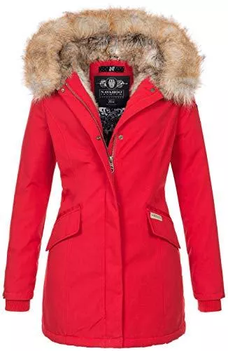 Navahoo Jacken Navahoo Damen Winter Jacke Parka Mantel Winterjacke warm Kunstfell Premium B669