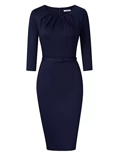 KOJOOIN Business KOJOOIN Damen Elegant Etuikleider Festliches Cocktail Bleistiftkleid Knielang Business Kleider(Verpackung MEHRWEG)