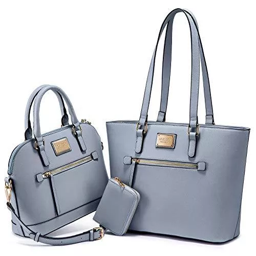 LOVEVOOK Taschen & Rucksäcke LOVEVOOK Damen Handtasche Set Tasche für Damen Groß Taschen Shopper Designer Umhängetasche PU Leder Geldbörse Designer Schultasche für Einkaufen Ausgehen Reisen Arbeiten zur Schule Gehen, Hellblau