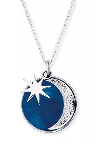 Engelsrufer Schmuck Engelsrufer Damen-Kette Sonne, Mond und Stern Silber ERN-MOON-PB