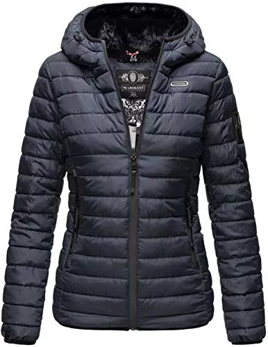 MARIKOO Jacken MARIKOO Damen Jacke Steppjacke Übergangsjacke mit Kapuze gesteppt B848
