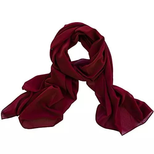Dolce Abbraccio Schals & Tücher Dolce Abbraccio Damen Schal Stola Halstuch Tuch aus Chiffon für Frühling Sommer Ganzjährig
