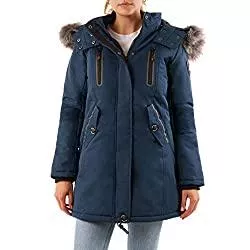 Geographical Norway Mäntel Geographical Norway Damen Jacke Winterparka Coracle/Coraly XL-Fellkapuze