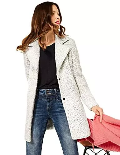 Street One Mäntel Damenmantel Wolle Outdoorjacke Teddyfell