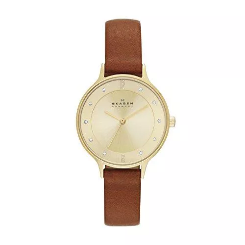Skagen Uhren Skagen Damen Anita Lille Dreizeiger, 30 mm Gehäusegröße, Edelstahluhr