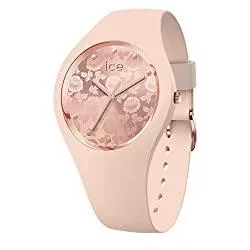 Ice-Watch Uhren Ice-Watch - ICE flower Nude chic - Rosa Damenuhr mit Silikonarmband - 019212 (Small)
