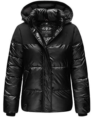 Navahoo Jacken Navahoo Damen Winter Jacke warm gefüttert Stepp Stehkragen B853