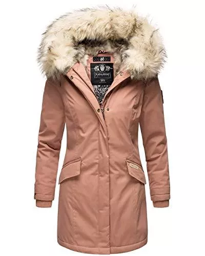 Navahoo Jacken Navahoo Damen Winter Jacke Parka Mantel Winterjacke warm Kunstfell Premium B669