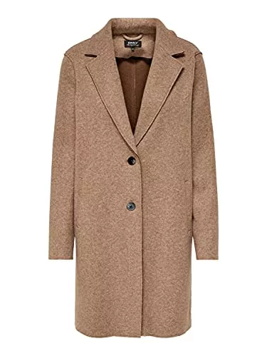 ONLY Mäntel ONLY Damen Klassischer Mantel Elegant Coat Fleecejacke ONLCARRIE Bounded Cardigan mit Knopfleiste