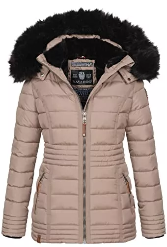 Navahoo Jacken Navahoo warme Damen Winter Jacke Steppjacke mit Teddyfell B900