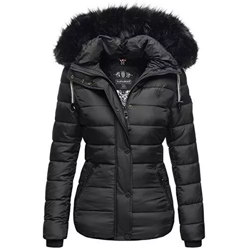 Navahoo Mäntel Navahoo warme Damen Winter Jacke Parka Mantel Stepp Kurzjacke gefüttert B832