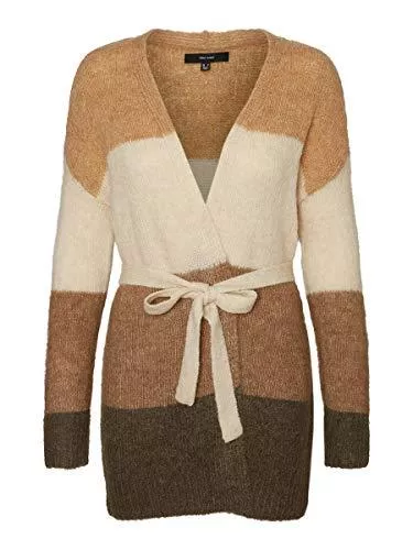 VERO MODA Strickjacken VERO MODA Damen Vmisabella Ls Belt Cardigan Boo Strickjacken