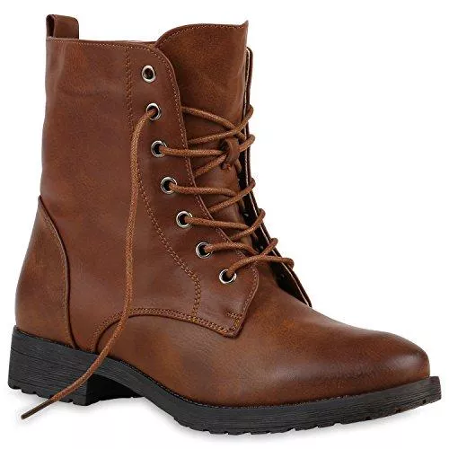 stiefelparadies Stiefel stiefelparadies Damen Schnürstiefeletten Übergrößen Flandell