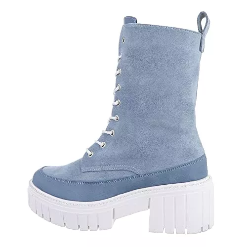 Ital Design Stiefel Ital Design Damenschuhe Stiefeletten Plateaustiefeletten