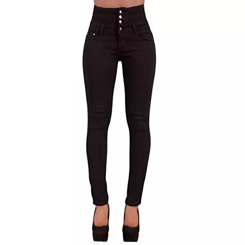 Glook Jeans Glook Skinny Jeans Damen High Waist Stretch Hose Damen | Slim Fit Jeans Damen mit hohem Bund und Po-Pushup Effekt | Damen Jeans Stretch Hose