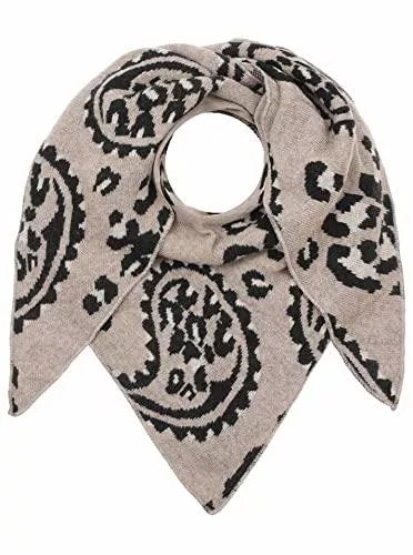 Zwillingsherz Schals & Tücher Zwillingsherz Dreieckstuch Stola Schal mit Kaschmir und Wolle für Damen Mädchen Jungen Kinder - Hochwertiges Cashmere Halstuch im Leo Muster Motiv - Damenschal für Sommer Herbst Winter