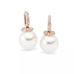 NANA KAY Schmuck NANA KAY Fashion Pearl Ohrringe Rosegoldfarben mit Muschelkernperle ST1055