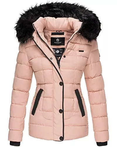 MARIKOO Jacken MARIKOO Damen Jacke Winter Stepp Jacke Parka Trend Jacke Kunst-Fell Kragen Warm UNQ101