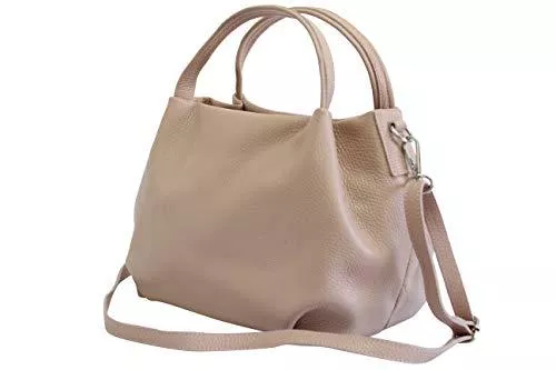 AmbraModa Taschen & Rucksäcke AmbraModa Damen handtasche Henkeltasche Schultertasche aus Echtleder GL023