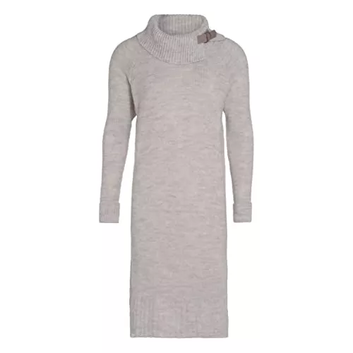 Knit Factory Freizeit KNIT FACTORY - Jamie Strickkleid - Locker sitzendes - Mit Lange Ärmel - Reicht bis zum Knie