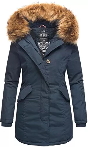 MARIKOO Mäntel MARIKOO Damen Winter Jacke Parka Mantel Winterjacke warm gefüttert Kapuze B808