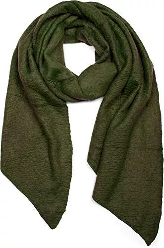 styleBREAKER Schals & Tücher styleBREAKER Damen weicher unifarbener Web Schal in asymmetrischer Form, Winter, Stola 01017118