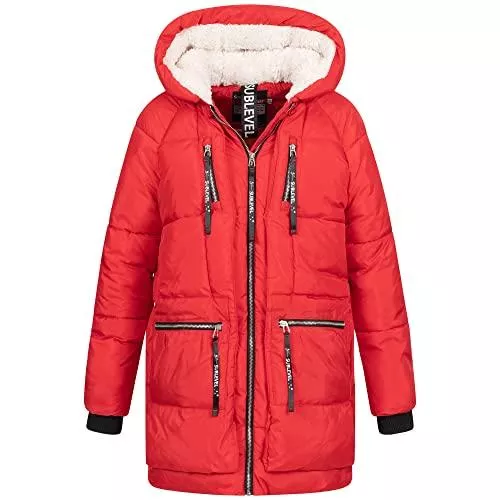 Sublevel Mäntel Sublevel Damen Mantel Winterjacke warme Jacke Outdoorjacke mit Kapuze sportlicher Damen Mädchen Parka S M L XL XXL