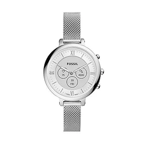 Fossil Uhren Hybrid Damen Smartwatch HR Monroe mit Herzfrequenz-, Aktivitäts- und Schlaf-Tracking mit umfassenden Wellness-Statistiken.