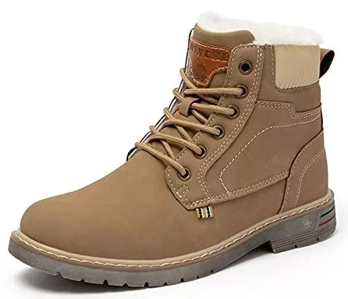 Putu Stiefel Putu Herren Winterstiefel Warme Gefüttert Winterschuhe rutschfest Klassische Winter Boots