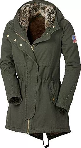 Tom Ramsey Jacken Tom Ramsey Damen Parka, Winterjacke in Mehreren Farben, gefütterter Wintermantel mit Kapuze, kuschelig weiche &amp; warme Winter-Mode (Größe: 36-50)