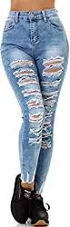 Jela London Jeans Jela London Damen Skinny Jeans High-Waist Push-Up