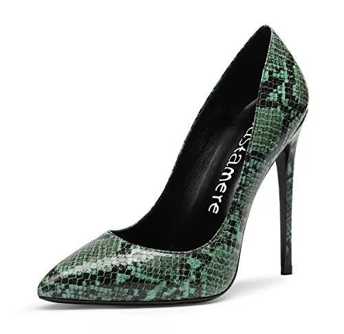 CASTAMERE High Heels Castamere Damen High Heels Pumps Schwarzes Futter Spitzen Slip-On Klassische Schuhe 12CM Stilettos Heels