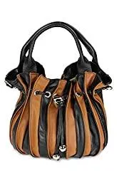 Belli Taschen & Rucksäcke Belli Globe Bag italienischer Nappaleder Shopper Handtasche Damentasche Umhängetasche - 30x21x24 (B x H x T)