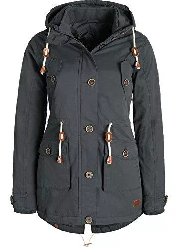 BlendShe Jacken Blend SHE Constance Damen Übergangsjacke Parka Mantel warme Jacke gefüttert mit Kapuze