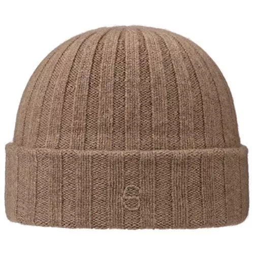 Stetson Hüte & Mützen Stetson Surth Kaschmir Wintermütze - hochwertige Wollmütze Damen/Herren - Strickmütze aus 100% Kaschmirwolle - Einheitsgröße 55-60 cm - unifarbene Umschlagmütze Herbst/Winter