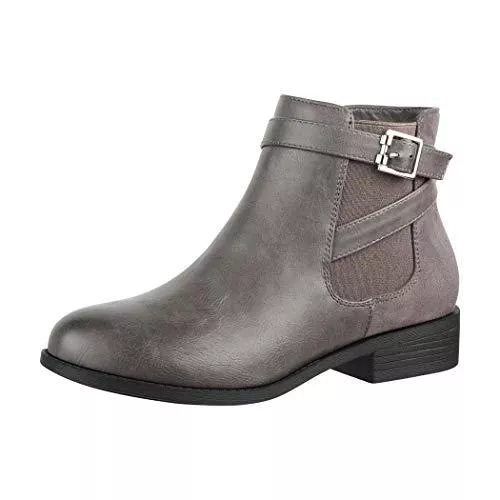 Elara Stiefel Elara Damen Stiefelette Chelsea Ankle Boots Chunkyrayan