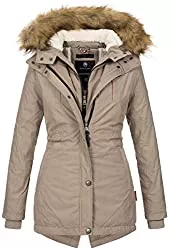 MARIKOO Mäntel MARIKOO Designer Damen Winter Parka warme Winterjacke Mantel Jacke B601
